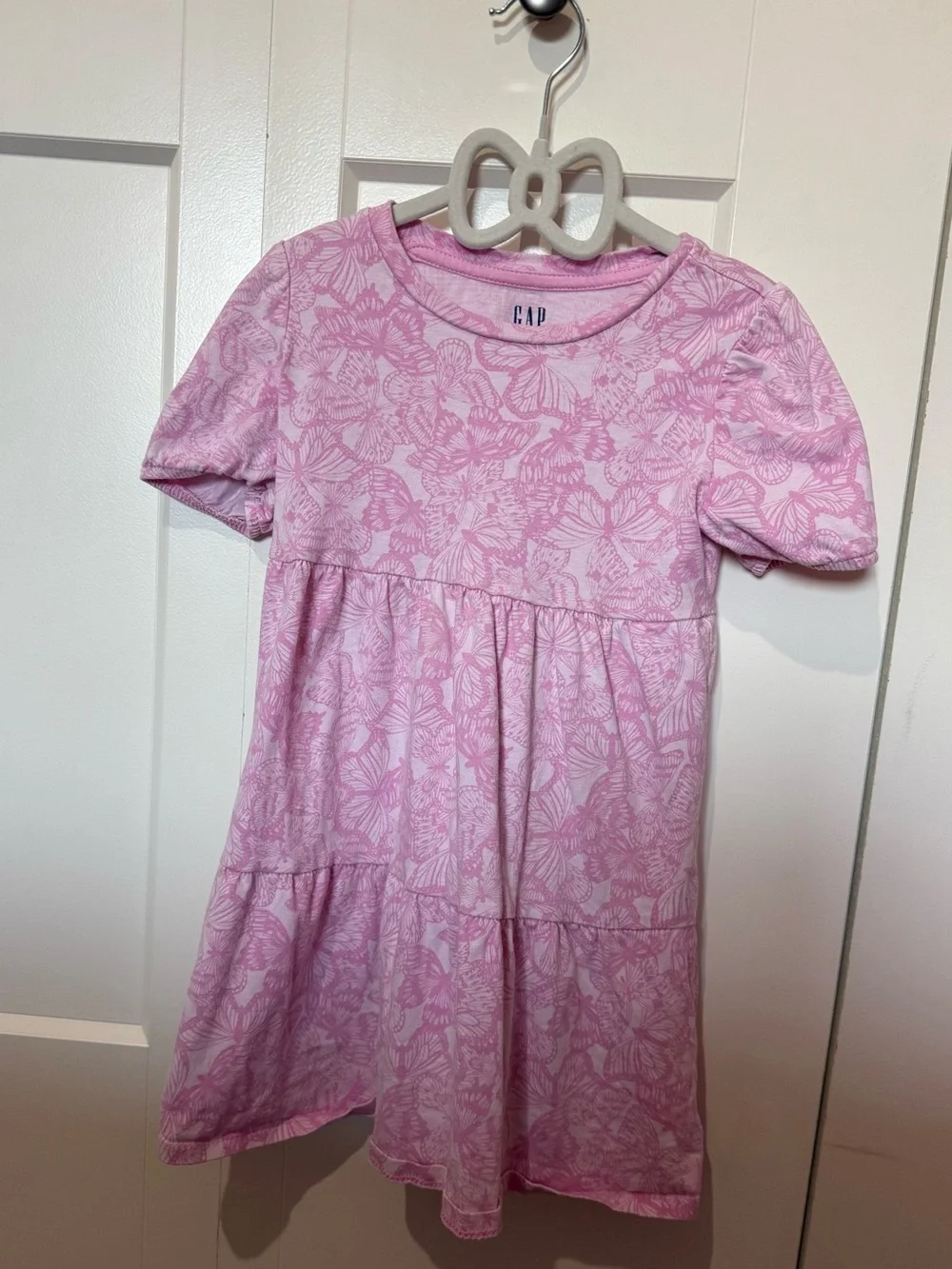 GAP Kids Pink butterfly short sleeve dress
